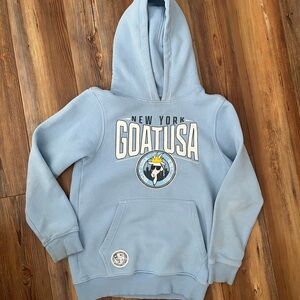 Blue New York Graphic GOAT USA Hoodie